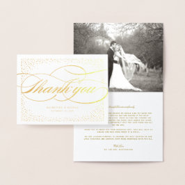 紙吹雪・ドクラシックットと結婚Script's Thank You 箔カード
