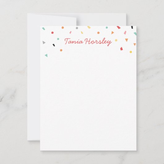 紙吹雪 ノートカード (正面)