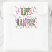 紙吹雪&ハロウィーンフェスティバル文字シール スクエアシール (バッグ)