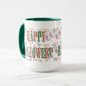 紙吹雪&ハロウィーンフェスティバル文字マグ マグカップ (正面左)