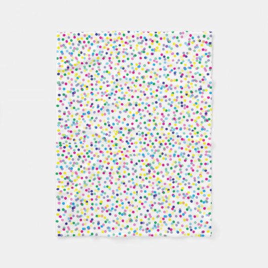 紙吹雪 フリースブランケット (正面)