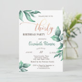 紙吹雪、ブランチ30th誕生日パーティー 招待状 (スタンド正面)