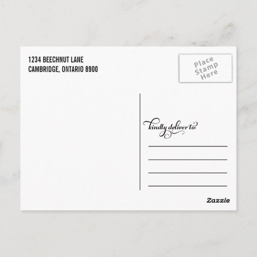 紙吹雪《写真》ぼけ味卒業写真ありがとうはがき ポストカード (裏面)