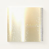 紙吹雪，弓，ハートパーソナライズされたブライダルプランナー ノートブック (裏面)