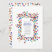 紙吹雪 招待状 (正面/裏面)