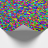 紙吹雪-数々のカラー ラッピングペーパー (角)