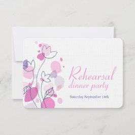 紙吹雪 花の花びら 青 ピンク リハーサル招待状 招待状