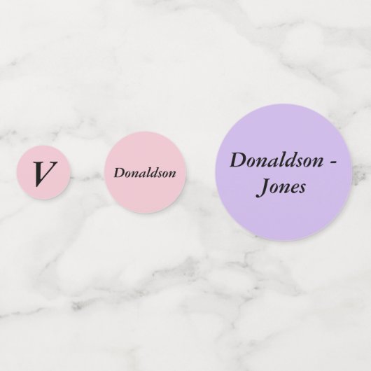 紙吹雪 – 花嫁と花婿の組み合わせ (裏面)