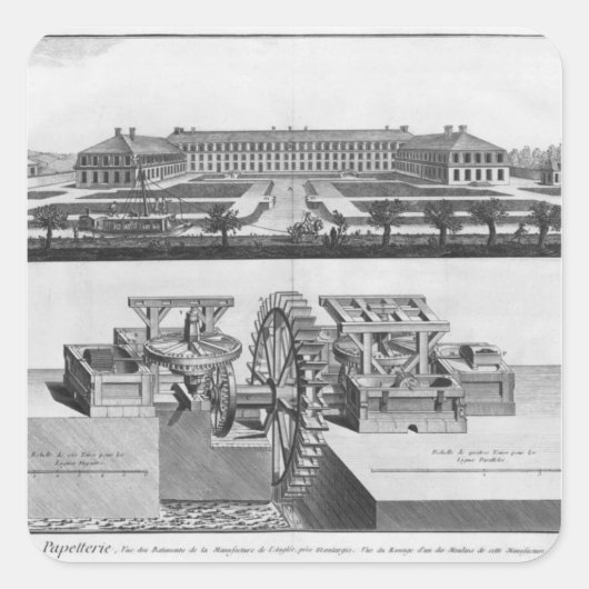 紙工場 スクエアシール (正面)