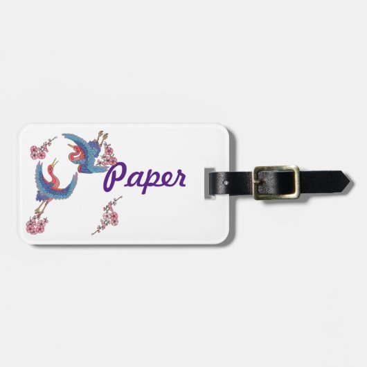 紙工芸ラベル ラゲッジタグ (正面横)