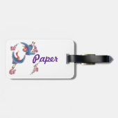 紙工芸ラベル ラゲッジタグ (裏面横)