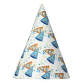 紙帽子とストリーマー紙帽子 パーティーハット (左)