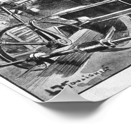 紙幣の印刷 ポスター (角)