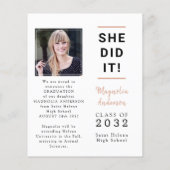 紙彼女はそれを写真の卒業発表 チラシ (裏面)