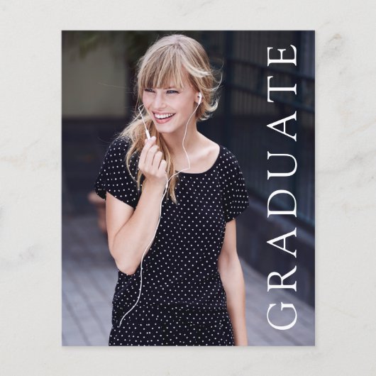 紙彼女はそれを写真の卒業発表 チラシ (正面)