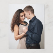 紙彼女はYesスクリプト写真婚約招待状 チラシ (裏面)