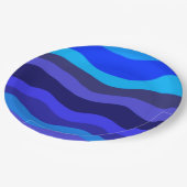 紙感じプレート青 ペーパープレート (アングル)