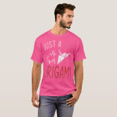 紙折り畳みアート折り紙マスターガールズウィメンズオリガ Tシャツ (正面フル)