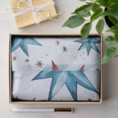 紙星と雪の結晶クリスマス 薄葉紙 (ギフト)