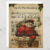 紙楽譜の上の屋上のアート (正面/裏面)