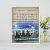 紙楽譜アートOベツレヘムの小さな町 (スタンド正面)