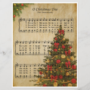 紙楽譜 – Oクリスマスツリー