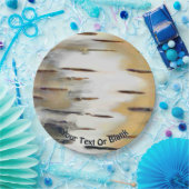 紙樺の木の木の樹皮のイメージ ペーパープレート (パーティー)