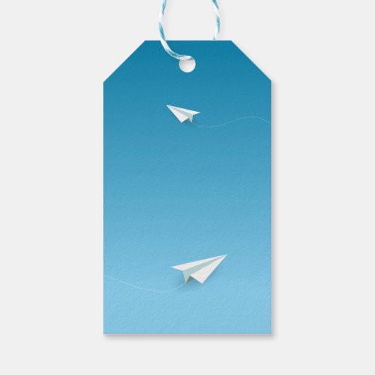 紙機空に行く遠くにありがとう ギフトタグ (裏面)