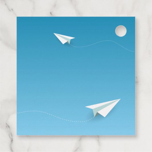 紙機空に行く遠くにありがとう フェイバータグ (裏面)