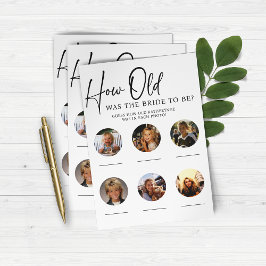 紙歳は新婦だったブライダルシャワーパーティーゲーム