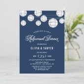 紙灯 |ブルーリハーサルディナー招待状 招待状 (スタンド正面)