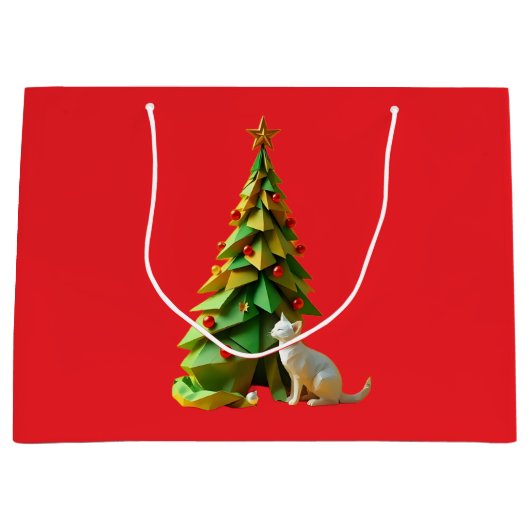 紙猫 ラージペーパーバッグ (正面)