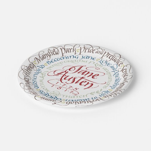 紙皿のジェーンAustenの時代劇の適応 ペーパープレート (アングル)