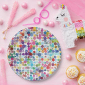 紙皿のレトロの芸術のペンキの虹 ペーパープレート (パーティー)