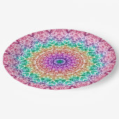 紙皿の曼荼羅のMehndiのスタイルG379 ペーパープレート (アングル)