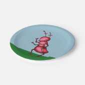 紙皿の漫画の蟻 ペーパープレート (アングル)