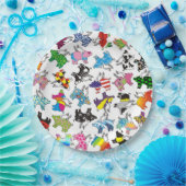 紙皿の飛んでいるなブタ ペーパープレート (パーティー)