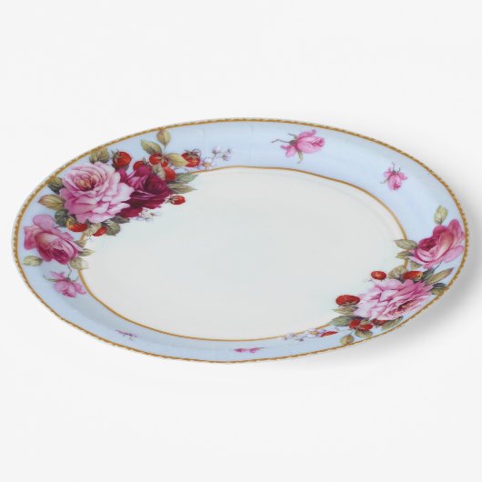 紙皿を結婚しているヴィンテージの中国のプリンセスのパーティー ペーパープレート (アングル)