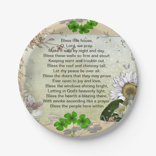 紙皿を賛美するアイルランドの家 ペーパープレート (正面)