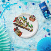 紙皿をSLEDDINGクリスマスのネズミ ペーパープレート (パーティー)