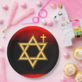 紙皿ダビデの星 ペーパープレート (パーティー)