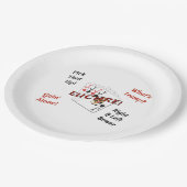 紙皿9インチ- Euchre! ペーパープレート (アングル)