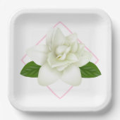 紙皿-ガーデニア ペーパープレート (正面)