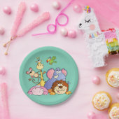 紙皿--ジャングル動物 ペーパープレート (パーティー)