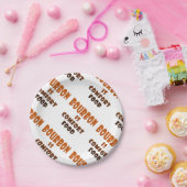 紙皿-ブルボンは心地よいの食糧です ペーパープレート (パーティー)