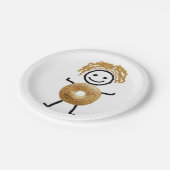 紙皿、ユダヤ人の装飾、ベーゲルの子供 ペーパープレート (アングル)