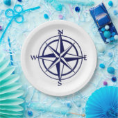 紙皿 - 航海用コンパス (パーティー)