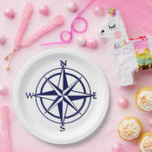 紙皿 - 航海用コンパス (パーティー)