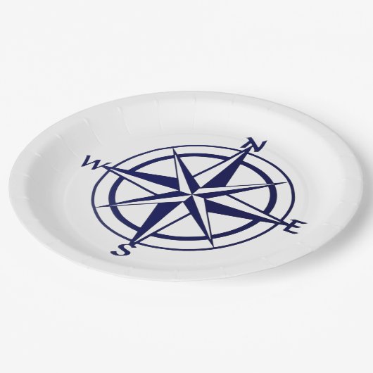 紙皿 - 航海用コンパス (アングル)