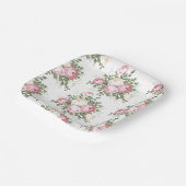 紙皿-花柄 ペーパープレート (傾斜あり)